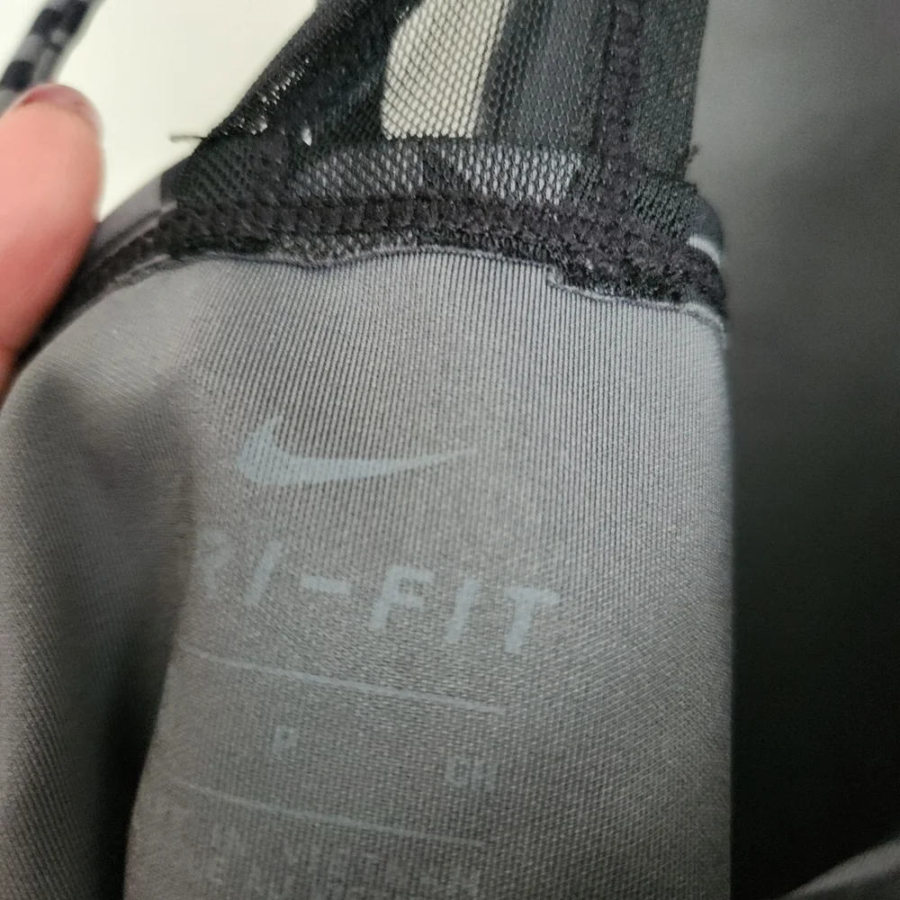 Nike Air Dri-FIT Tank Top Gray Black Geometric Print Size S